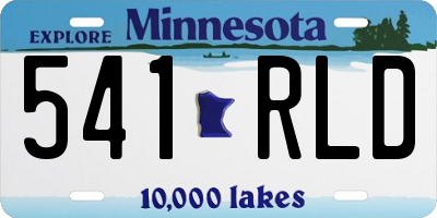 MN license plate 541RLD