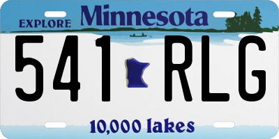 MN license plate 541RLG