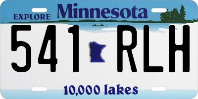 MN license plate 541RLH