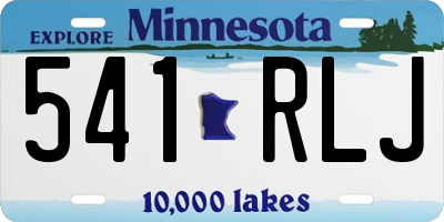 MN license plate 541RLJ