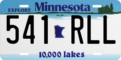 MN license plate 541RLL
