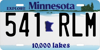 MN license plate 541RLM