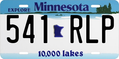 MN license plate 541RLP