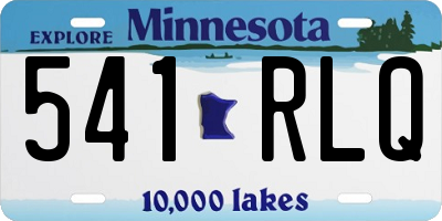 MN license plate 541RLQ