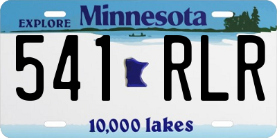 MN license plate 541RLR