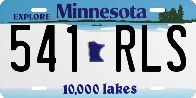 MN license plate 541RLS