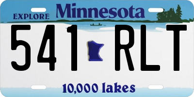 MN license plate 541RLT