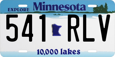 MN license plate 541RLV