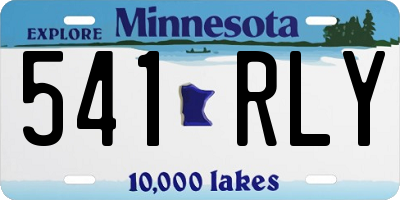 MN license plate 541RLY