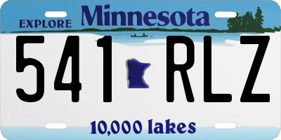 MN license plate 541RLZ
