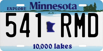 MN license plate 541RMD