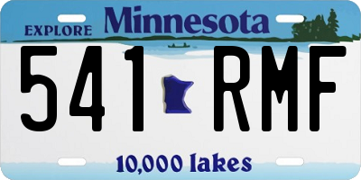 MN license plate 541RMF