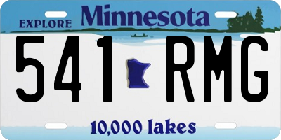 MN license plate 541RMG