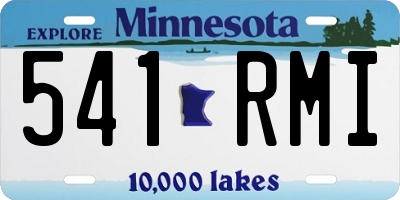 MN license plate 541RMI