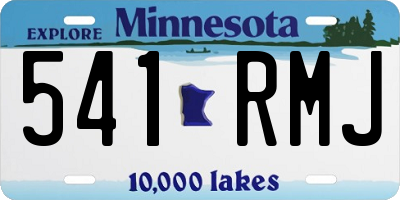 MN license plate 541RMJ