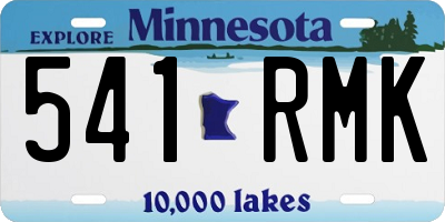MN license plate 541RMK