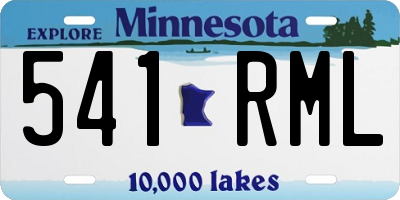MN license plate 541RML
