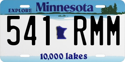 MN license plate 541RMM