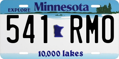 MN license plate 541RMO