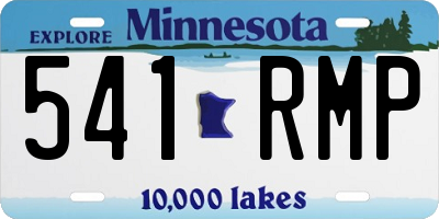 MN license plate 541RMP