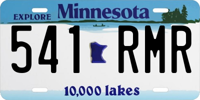 MN license plate 541RMR