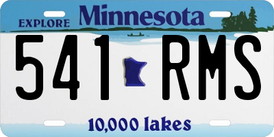 MN license plate 541RMS