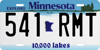 MN license plate 541RMT
