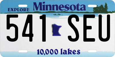 MN license plate 541SEU