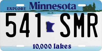 MN license plate 541SMR