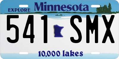 MN license plate 541SMX