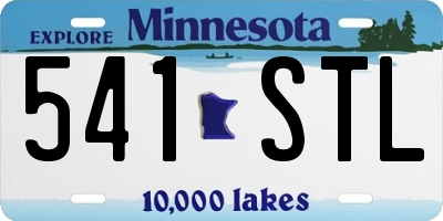MN license plate 541STL