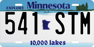 MN license plate 541STM