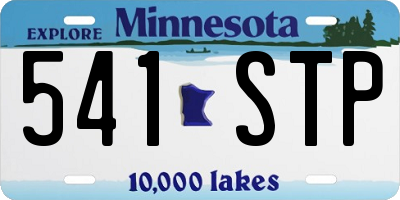 MN license plate 541STP