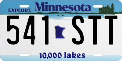 MN license plate 541STT