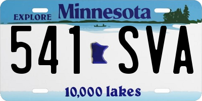 MN license plate 541SVA