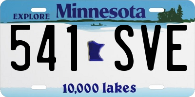 MN license plate 541SVE