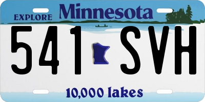 MN license plate 541SVH