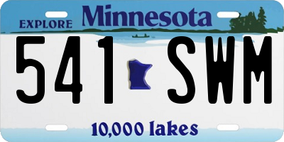MN license plate 541SWM