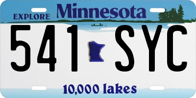 MN license plate 541SYC
