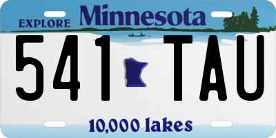 MN license plate 541TAU