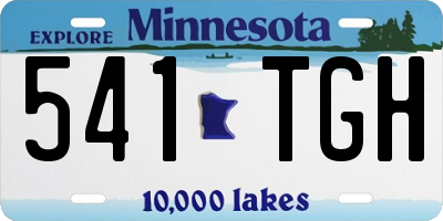 MN license plate 541TGH