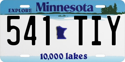 MN license plate 541TIY