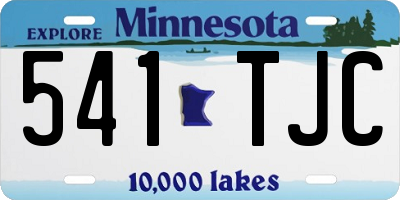 MN license plate 541TJC