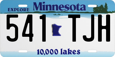 MN license plate 541TJH