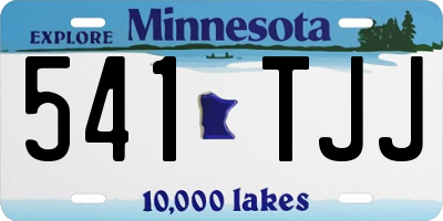 MN license plate 541TJJ