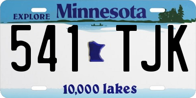 MN license plate 541TJK