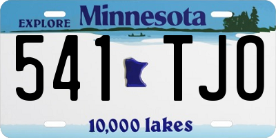 MN license plate 541TJO