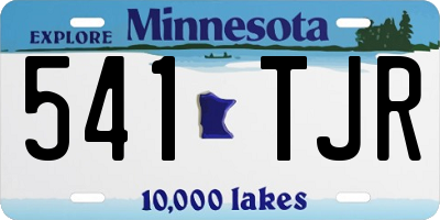 MN license plate 541TJR