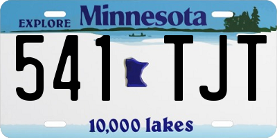 MN license plate 541TJT