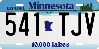 MN license plate 541TJV